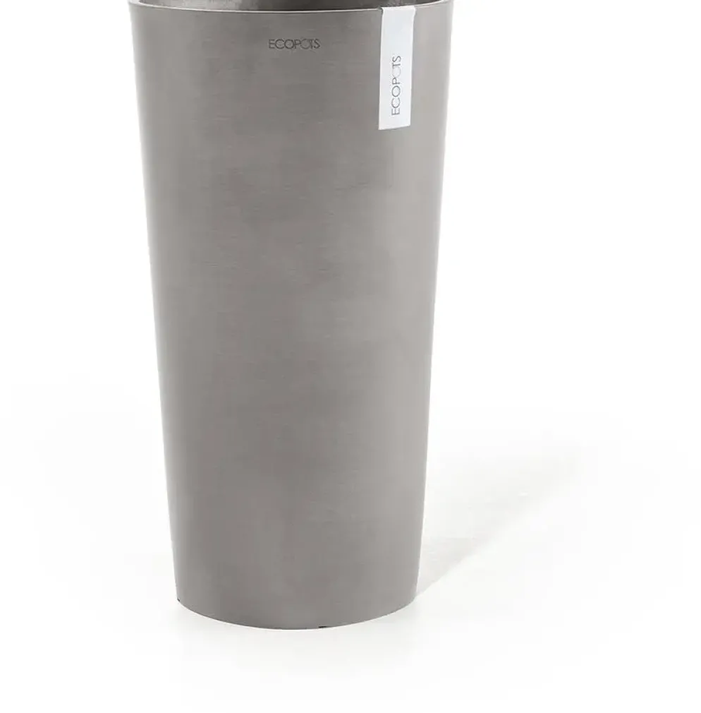 Ecopots kunststof bloempot amsterdam hoog 34x66 cm taupe
