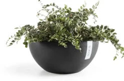 Ecopots kunststof bloempot brussels 35x16.5 cm donkergrijs