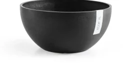 Ecopots kunststof bloempot brussels 35x16.5 cm donkergrijs