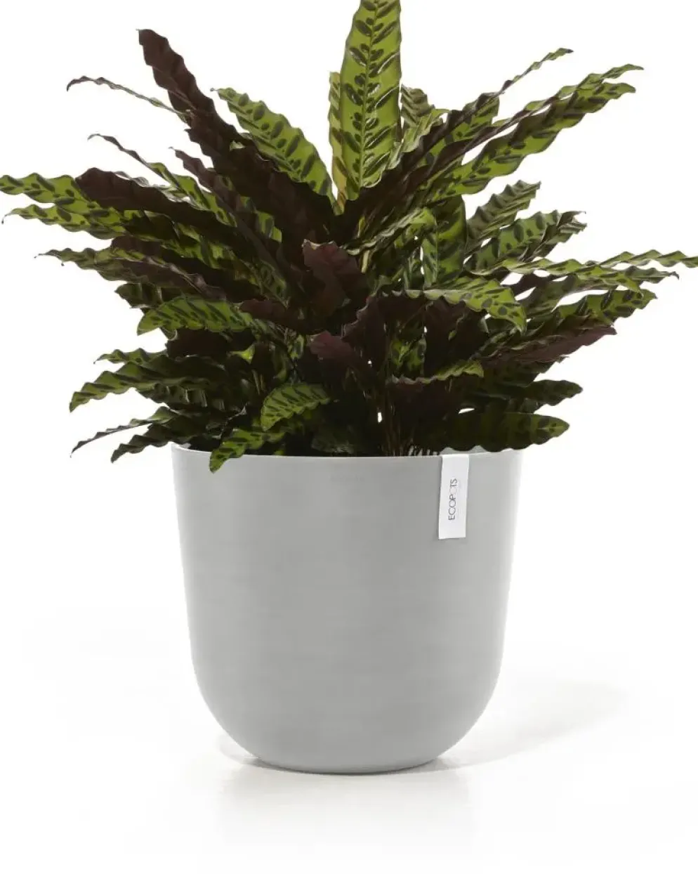 Ecopots kunststof bloempot oslo 45x39.2 cm witgrijs
