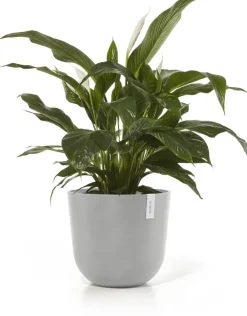 Ecopots kunststof bloempot oslo 45x39.2 cm witgrijs