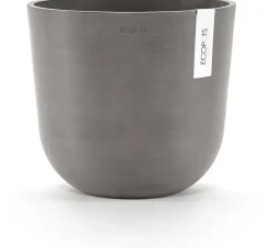 Ecopots kunststof bloempot oslo 25x21.8 cm taupe