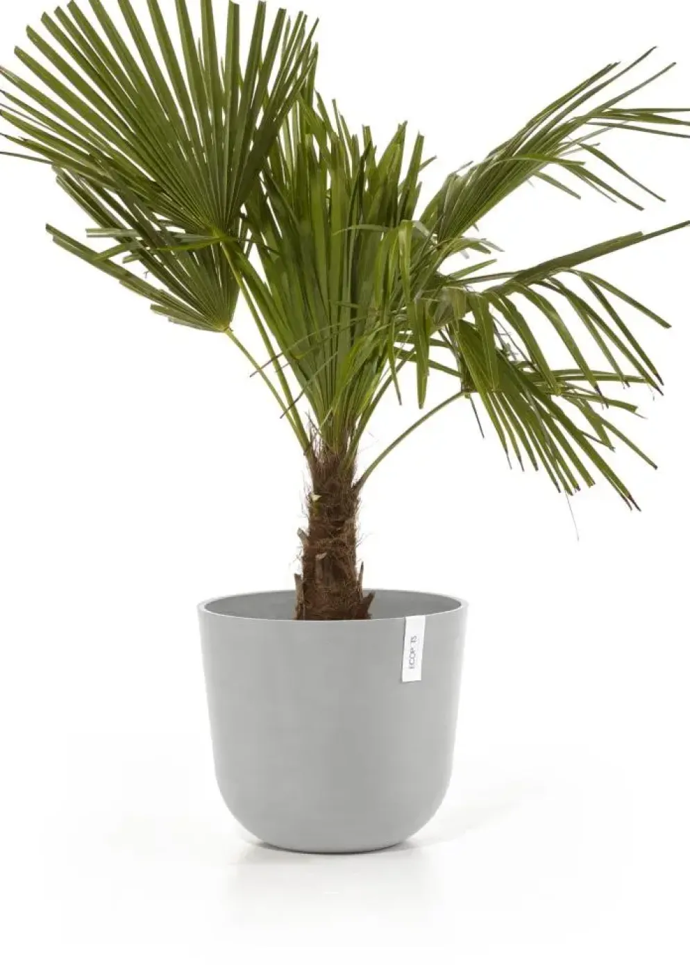 Ecopots kunststof bloempot oslo 35x30.5 cm witgrijs