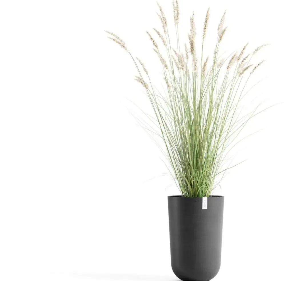 Ecopots kunststof bloempot oslo hoog 35x51.5 cm donkergrijs