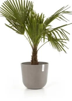 Ecopots kunststof bloempot oslo 35x30.5 cm taupe