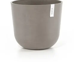 Ecopots kunststof bloempot oslo 35x30.5 cm taupe