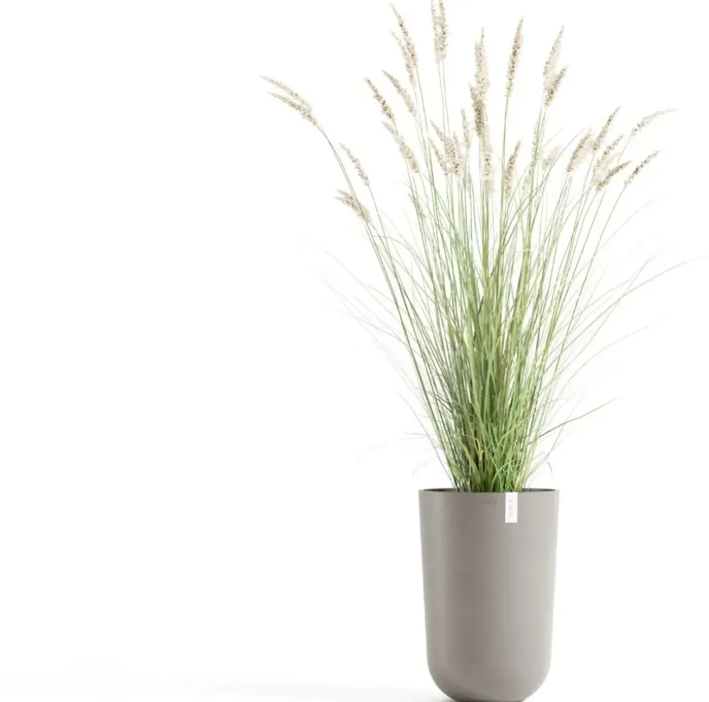 Ecopots kunststof bloempot oslo hoog 35x51.5 cm taupe