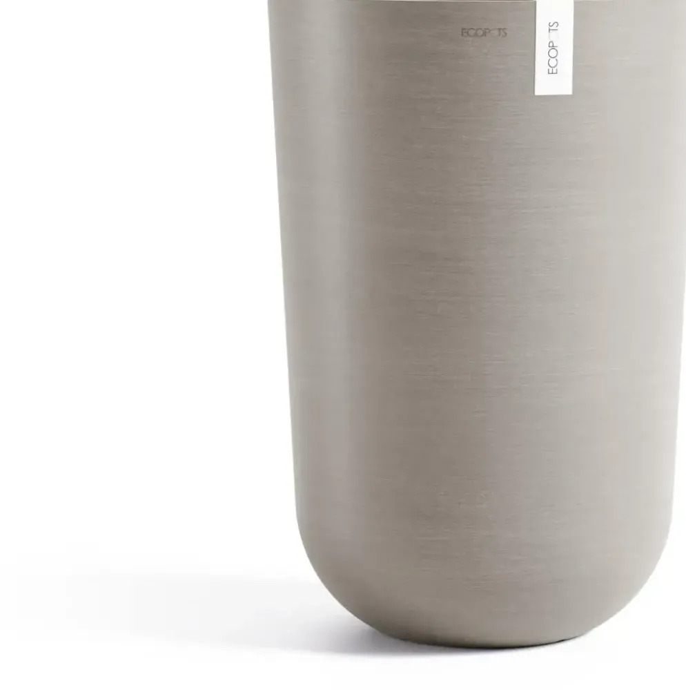 Ecopots kunststof bloempot oslo hoog 35x51.5 cm taupe