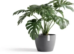 Ecopots kunststof bloempot stockholm 45x34 cm grijs