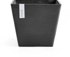 Ecopots kunststof plantenbak rotterdam 40x40x35 cm donkergrijs