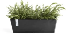 Ecopots kunststof plantenbak bruges 45x17x17 cm donkergrijs