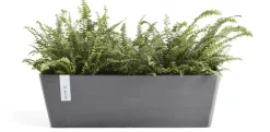 Ecopots kunststof plantenbak bruges 45x17x17 cm grijs