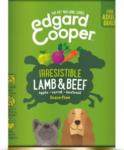 Edgard & Cooper Blik Lamb Beef Adult - Hondenvoer - Lam Rund Appel 400 g Graanvrij
