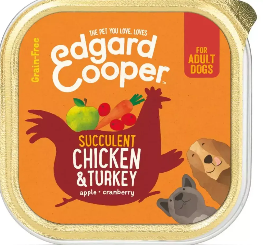 Edgard & Cooper kuipje kip & kalkoen 150g