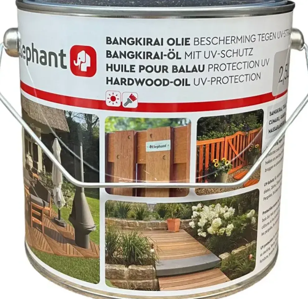 Elephant Bankirai olie 2,5 liter blik