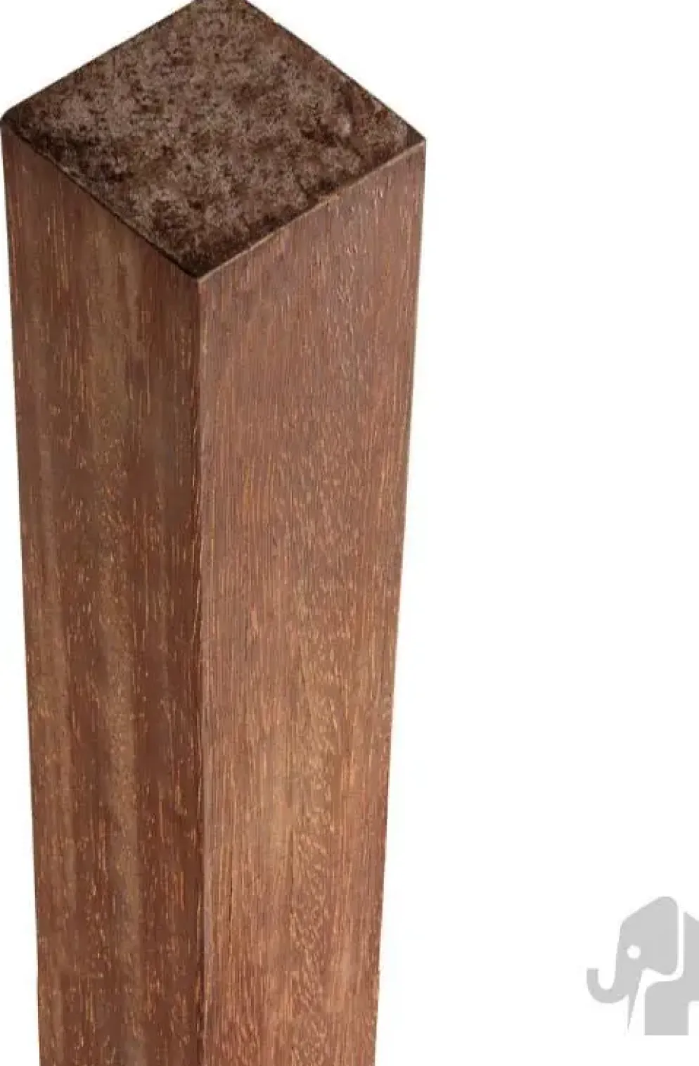 Elephant Geschaafde Paal Azobé – 6,5 x 6,5 x 300 cm