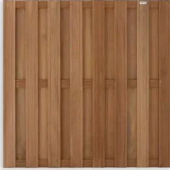 Elephant schutting Keruing hout recht 180x180cm