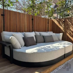 Elephant tuinscherm mix stripes hardhout 4,5x180x180cm