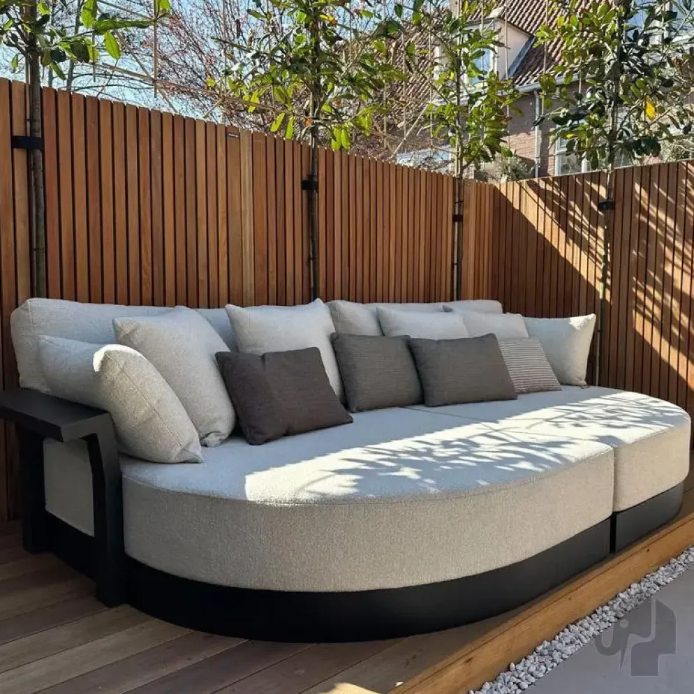 Elephant tuinscherm mix stripes hardhout 4,5x180x180cm