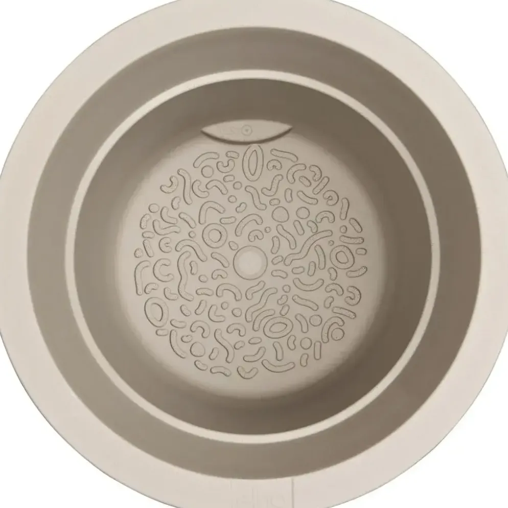 Elho Amber Grail 30 - Beige - Ø 30 x H 28 cm - Binnen en Buiten - 100% gerecycled