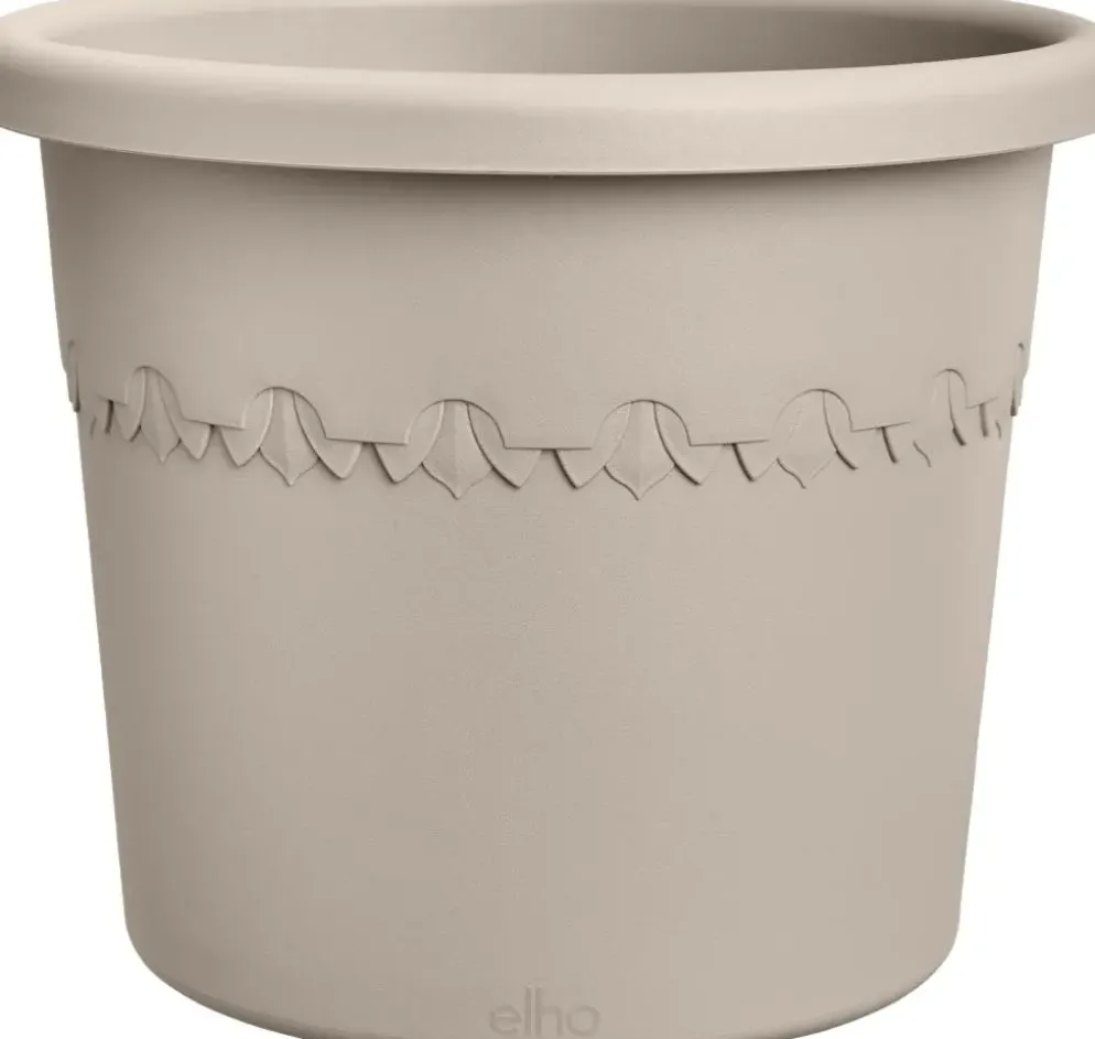 elho bloempot algarve cilindro d25 h21cm Paddenstoel beige