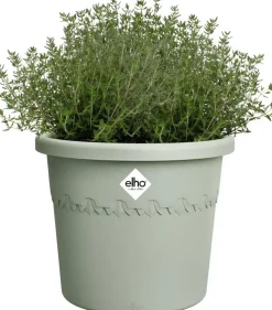 Elho bloempot Algarve Cilindro 25cm tijmgroen
