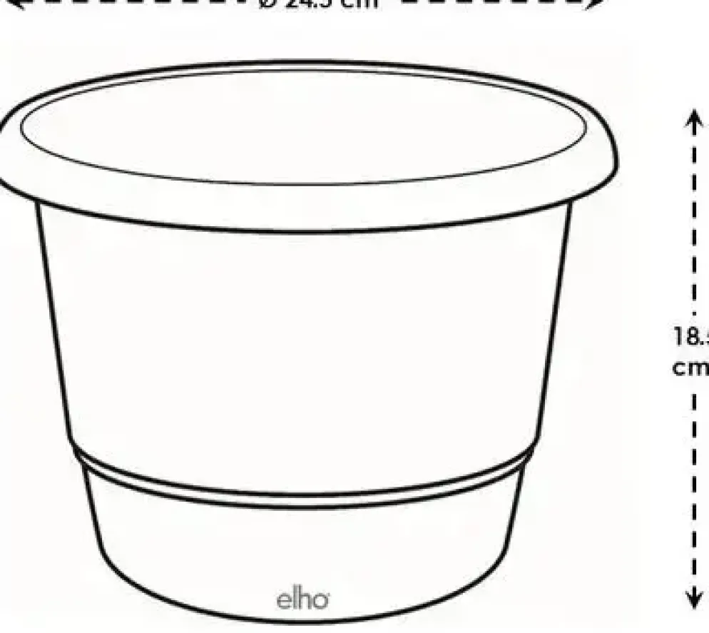 Elho bloempot Amiga 25 cm Antraciet