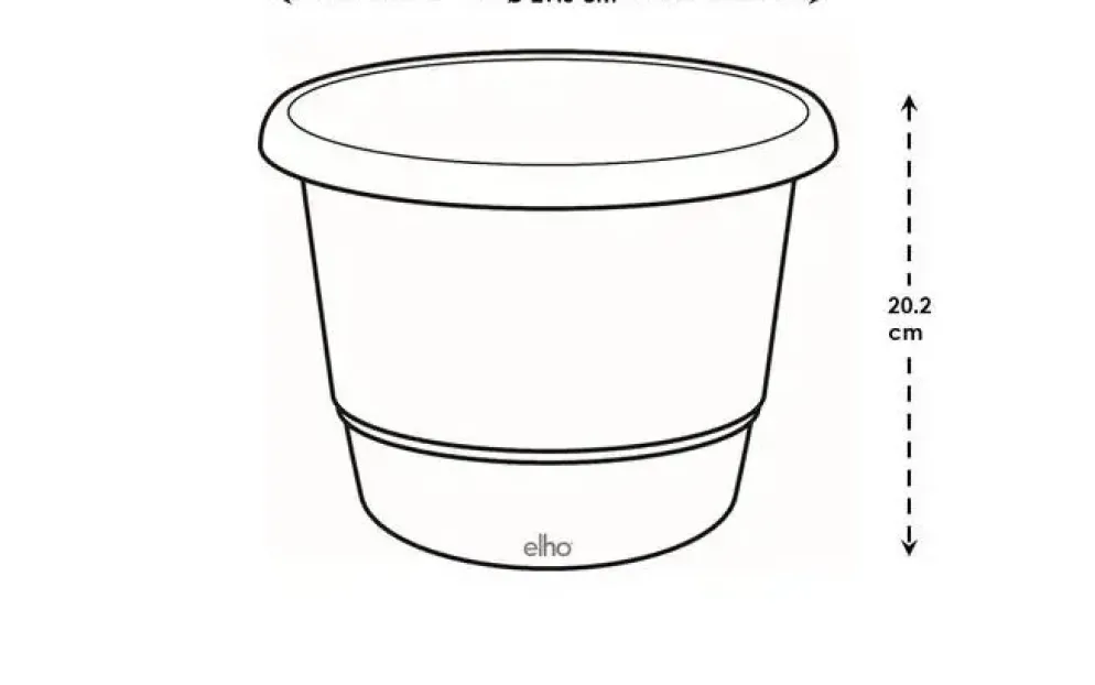 Elho bloempot Amiga rond 30cm tijmgroen
