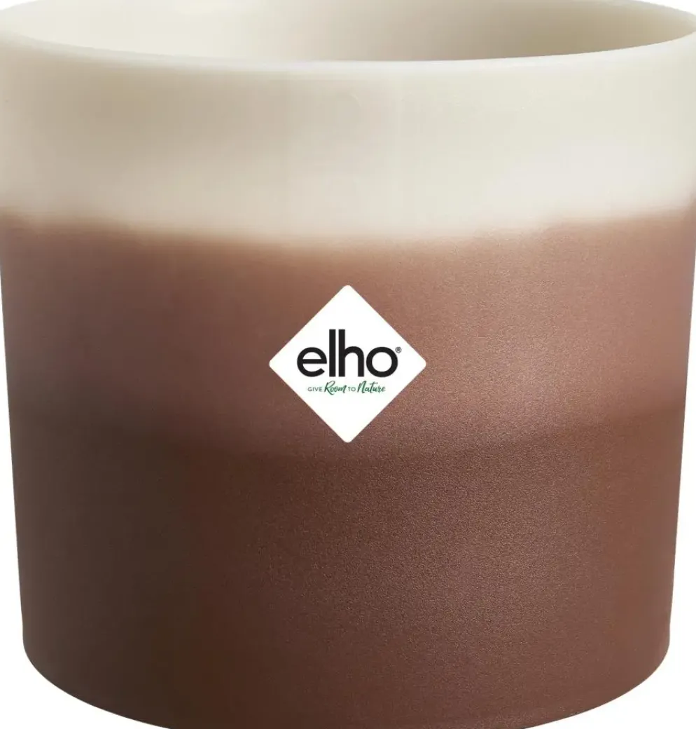 elho bloempot colour gradient rond d14 h12cm Cederbruin