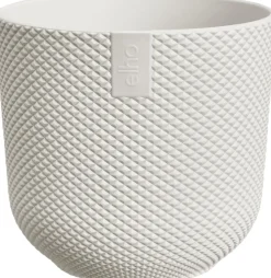 elho bloempot jazz rond mini d9 h9cm Zijdewit