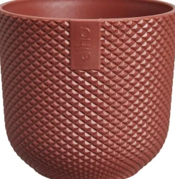 elho bloempot jazz rond mini d7 h7cm Toscaans rood