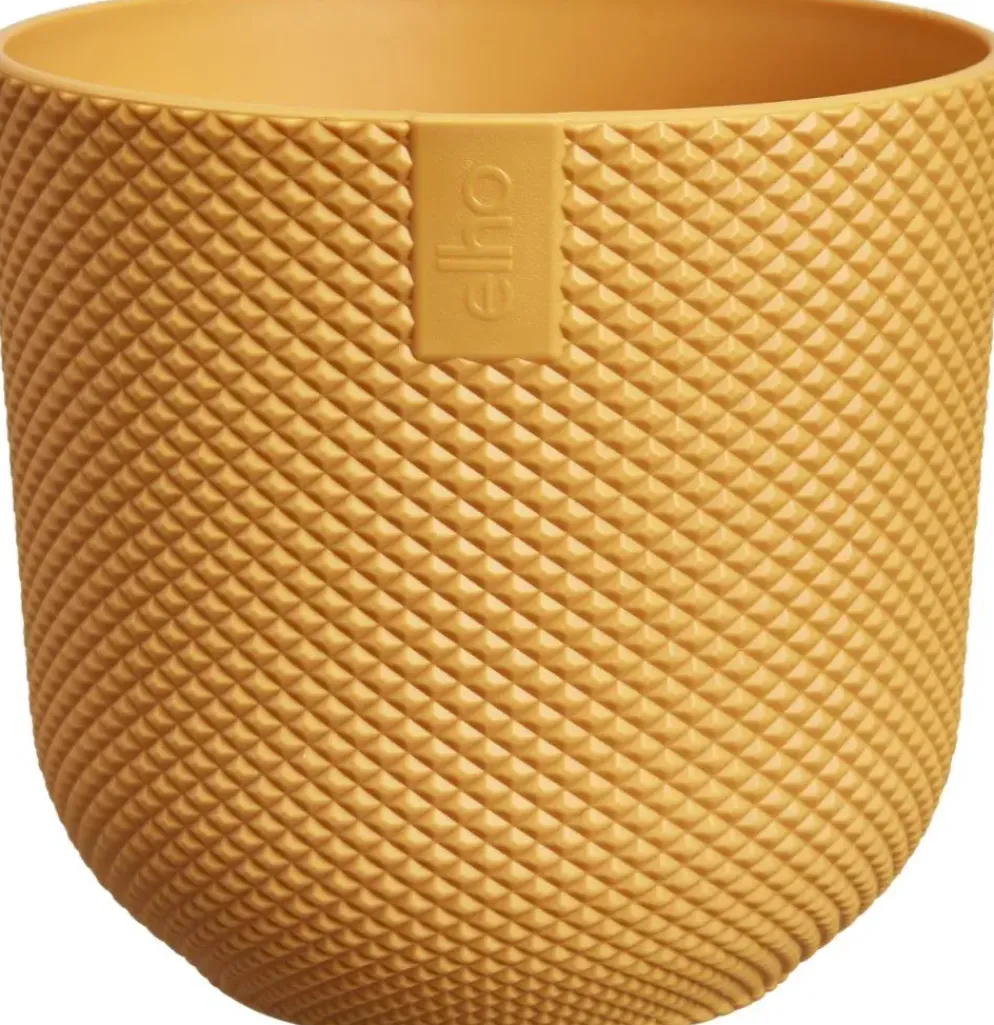 elho bloempot jazz rond mini d11 h10cm Amber geel