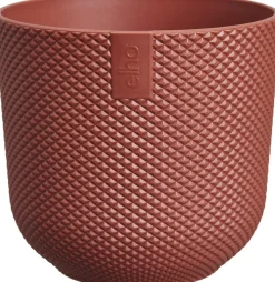 elho bloempot jazz rond mini d9 h9cm Toscaans rood