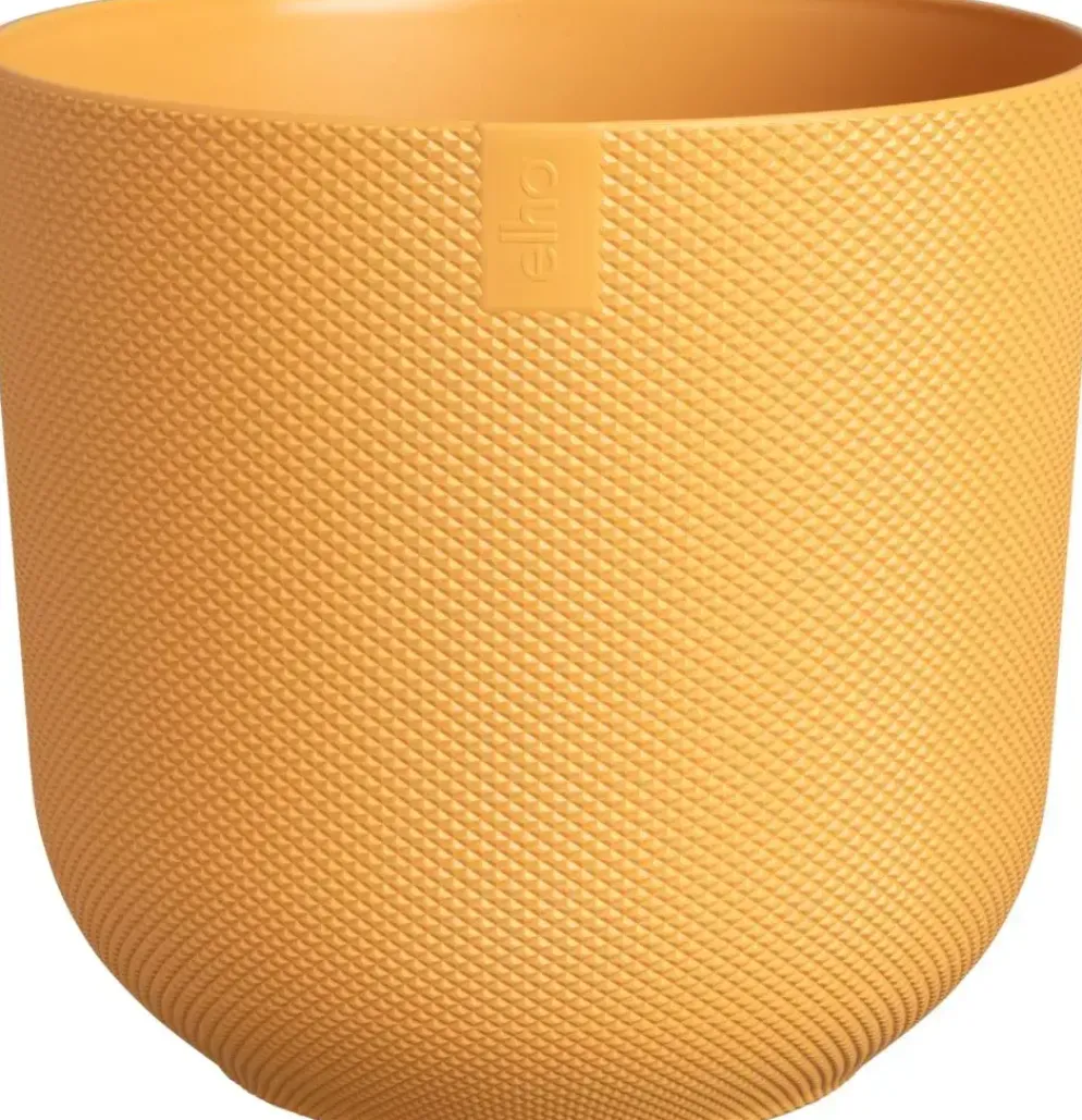 Elho bloempot Jazz rond 19x18cm amber geel