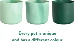 Elho bloempot ocean collection rond 16x15cm pacifisch groen