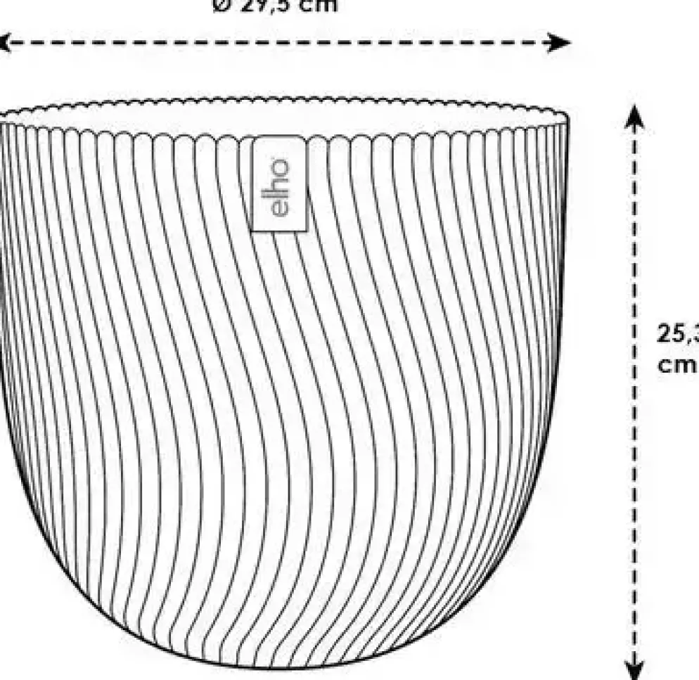 Elho bloempot Sereh 30cm scandinavisch groen