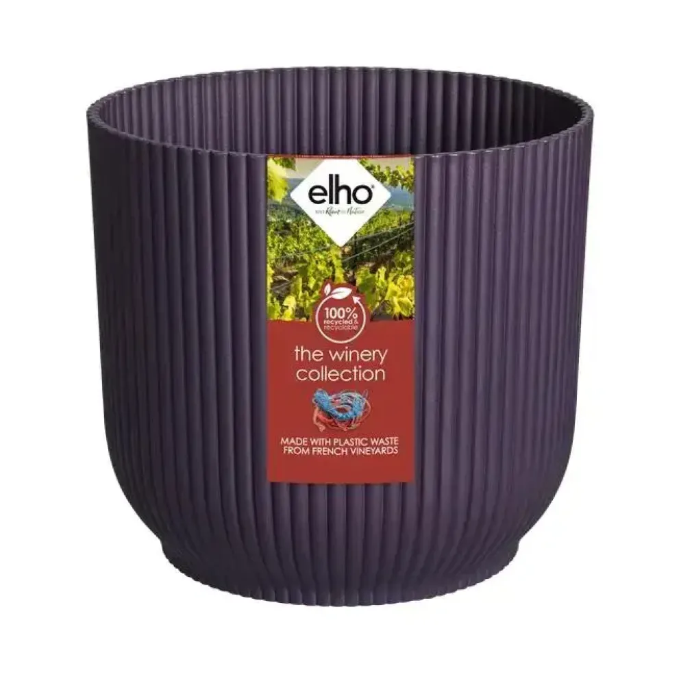 Elho bloempot The Winery Collection 16cm Donkerpaars