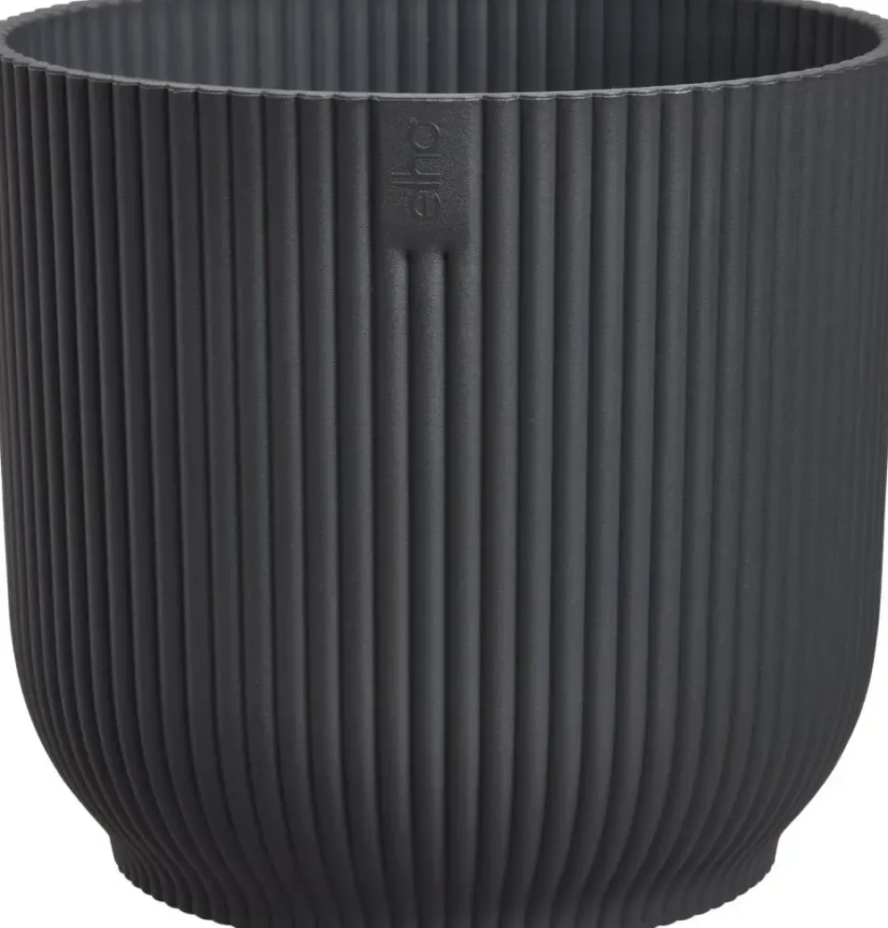elho bloempot vibes fold rond d14 h13cm Antraciet