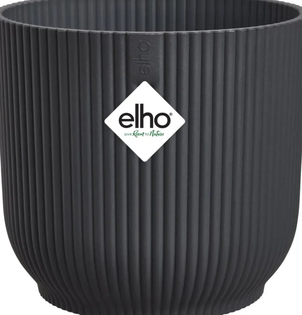 elho bloempot vibes fold rond mini d9 h9cm Antraciet