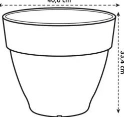 Elho bloempot Vibia Campana 40cm Pistachegroen