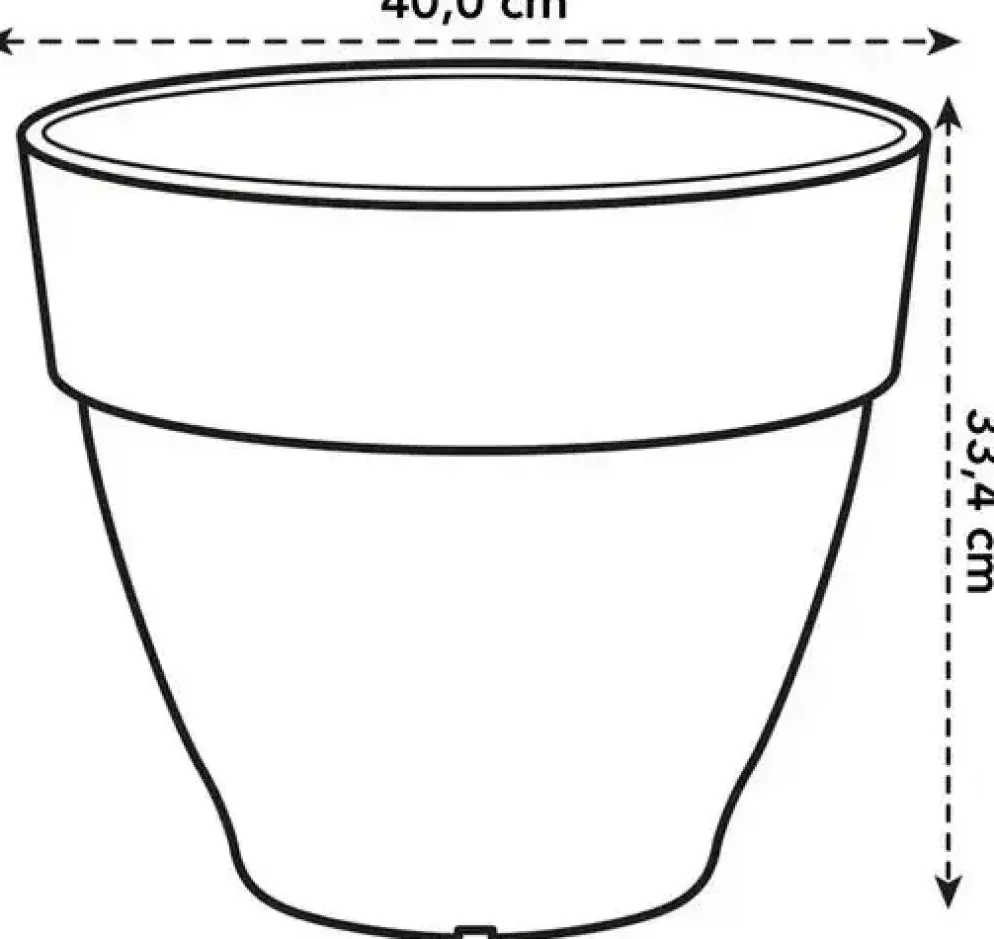Elho bloempot Vibia Campana 40cm Pistachegroen