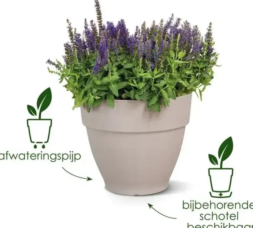 Elho bloempot Vibia Campana 40cm Pistachegroen