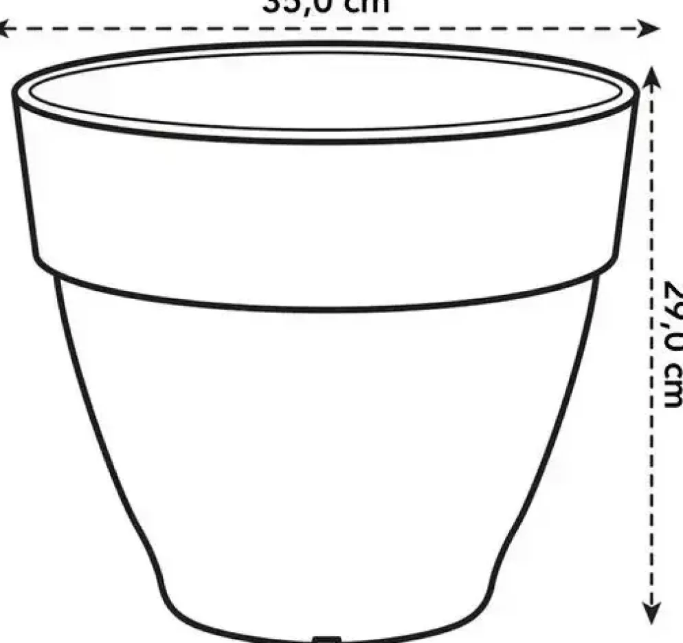 Elho bloempot Vibia Campana 35cm Pistachegroen