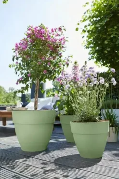 Elho bloempot Vibia Campana 20cm Pistachegroen