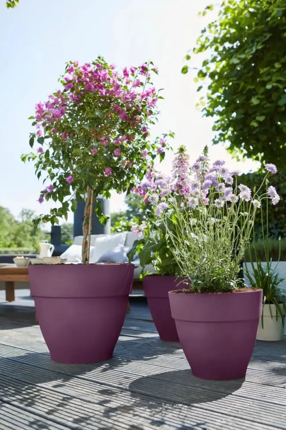 elho bloempot vibia campana rond d35 h30cm Esdoorn paars