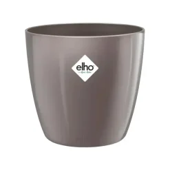 Elho brussels diamond bloempot rond 16 cm oyster pearl
