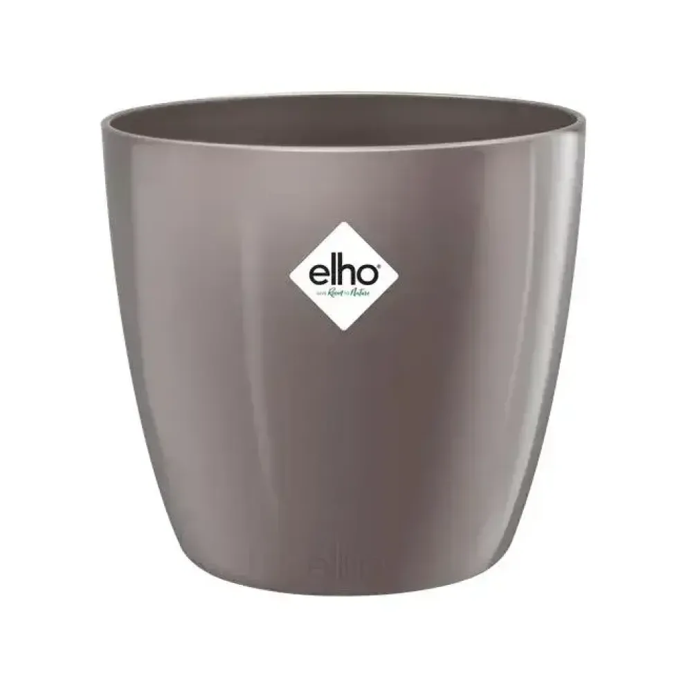 Elho brussels diamond bloempot rond 16 cm oyster pearl