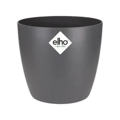 Elho brussels mini bloempot rond 12,5 cm antraciet