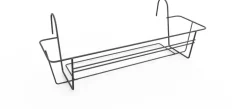 Elho green basics balkonrek 80 cm antraciet