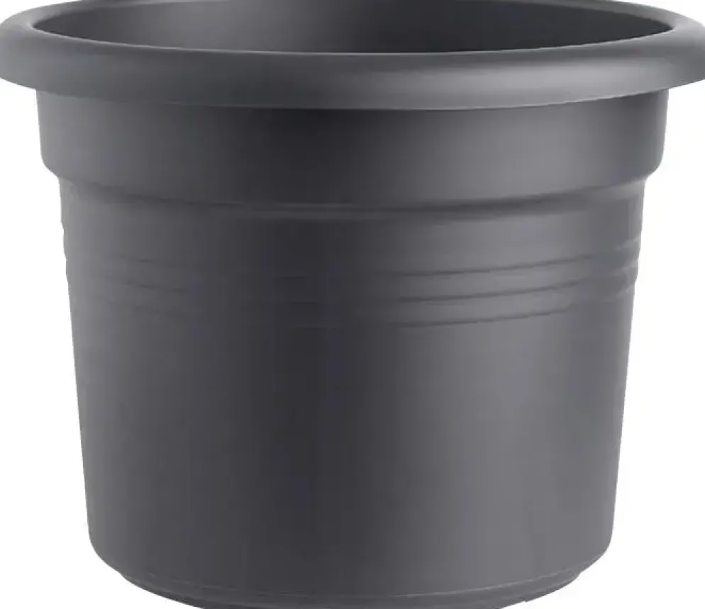 Elho green basics cilinder bloempot 45 cm living black